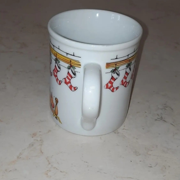 The Toscany Collection Christmas Stockings Fireplace Coffee Mug - Picture 2 of 9